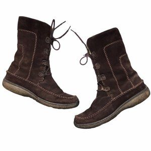 TIMBERLAND Fauna Lace Brown Leather Boots Size 6.5